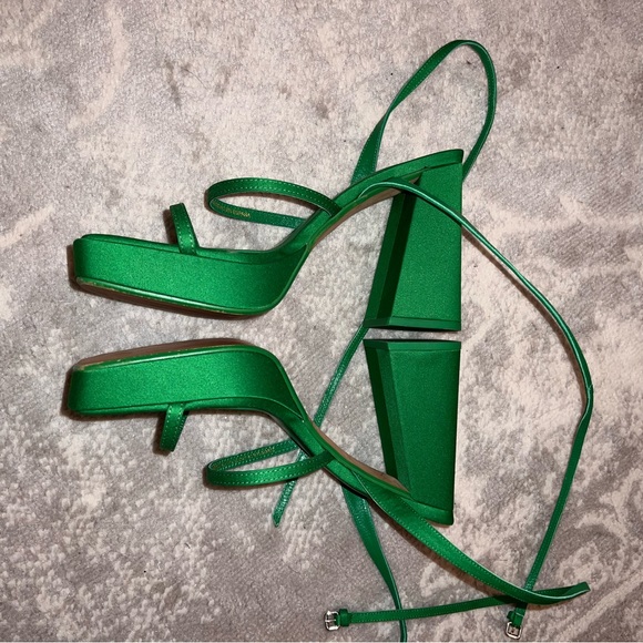 ZARA Chunky High Platform Heels - Picture 8 of 9